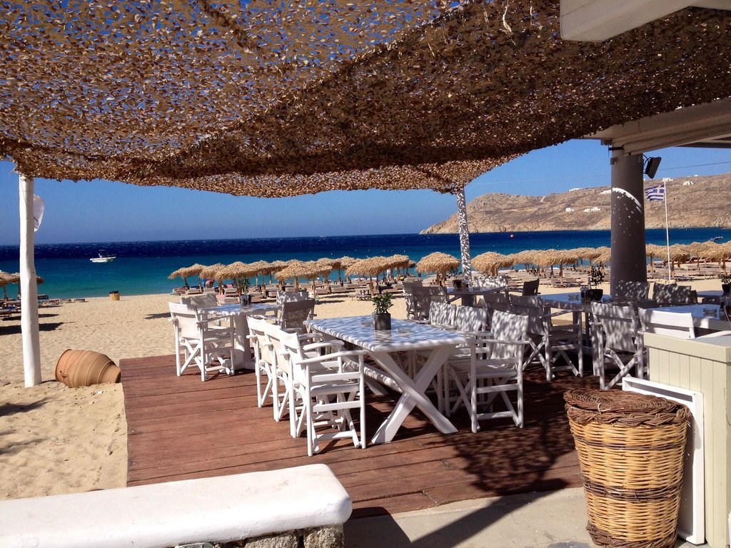 Elia Beach bar en restaurant Mykonos