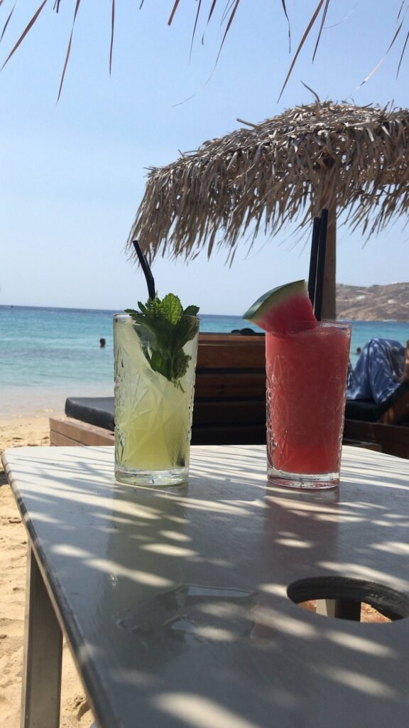 Elia Beach coctails Mykonos